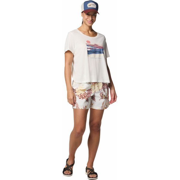 Koszulka damska Ruby Springs Graphic Columbia - Sea Salt, Foggy Hillscape