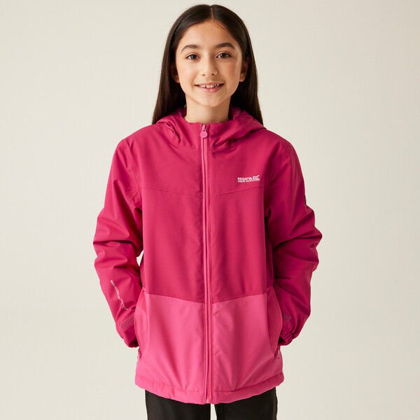 Kurtka juniorska Highton Padded Jkt V Regatta - deep pink/hot pink
