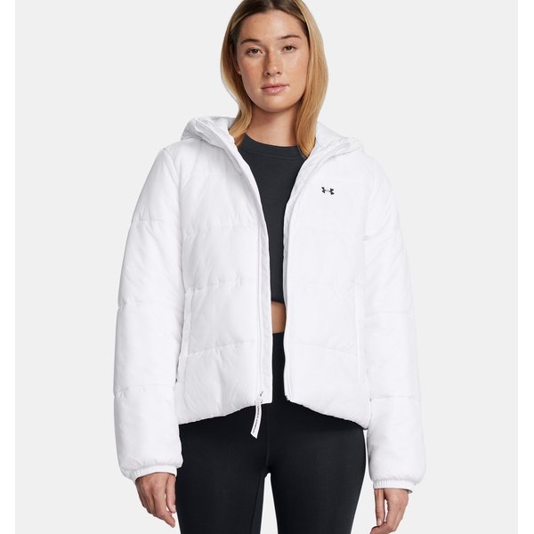 Kurtka puchowa damska LW Insulated Under Armour - White/Black