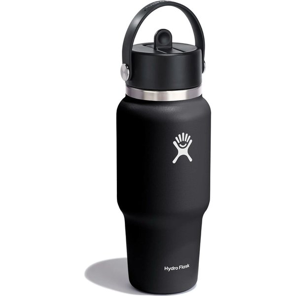 Butelka termiczna ze słomką Wide Flex Straw Travel 710ml Hydro Flask - Black