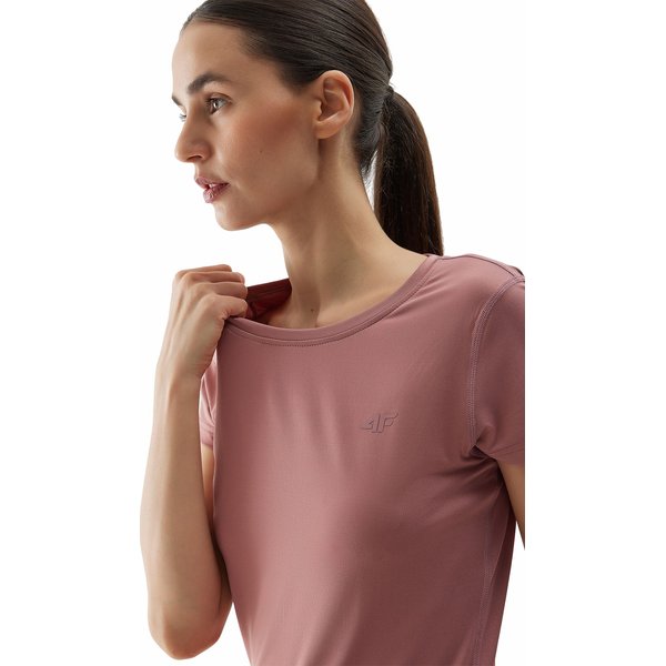 Koszulka damska 4FWSS24TFTSF604 4F - jasny róż