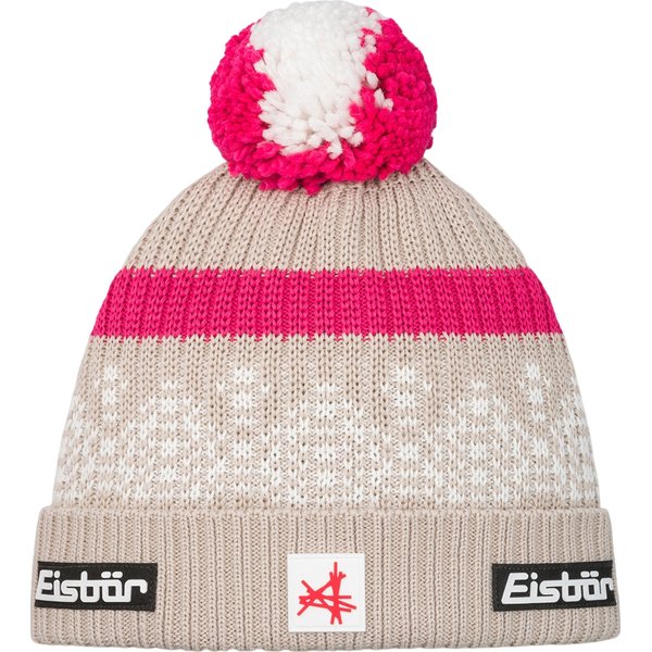 Czapka Norrak Pompon MÜ SA Eisbar - różowy/beżowy/biały