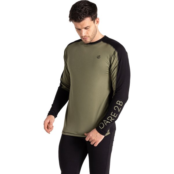 Bielizna termoaktywna męska Exchange IV Baselayer Set Dare2B - olivine green/black