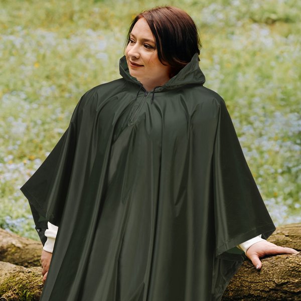 Peleryna przeciwdeszczowa PVC Outtec - zielony