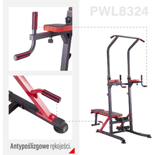 Poręcz wielofunkcyjna z ławką PWL8324 HMS