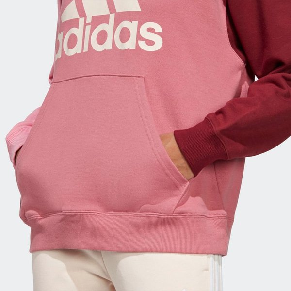 Bluza damska Essentials Big Logo Oversized Adidas - różowa
