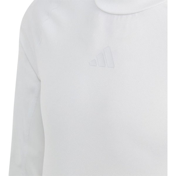 Longsleeve juniorski Techfit Aeroready Adidas - white