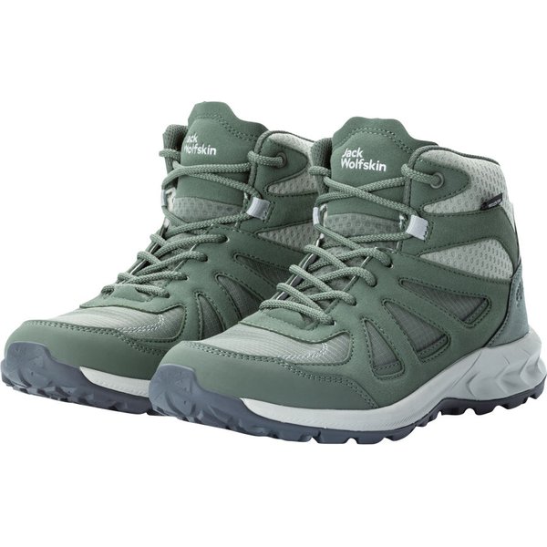 Buty trekkingowe Woodland 2 Texapore Mid Wm's Jack Wolfskin - zielone