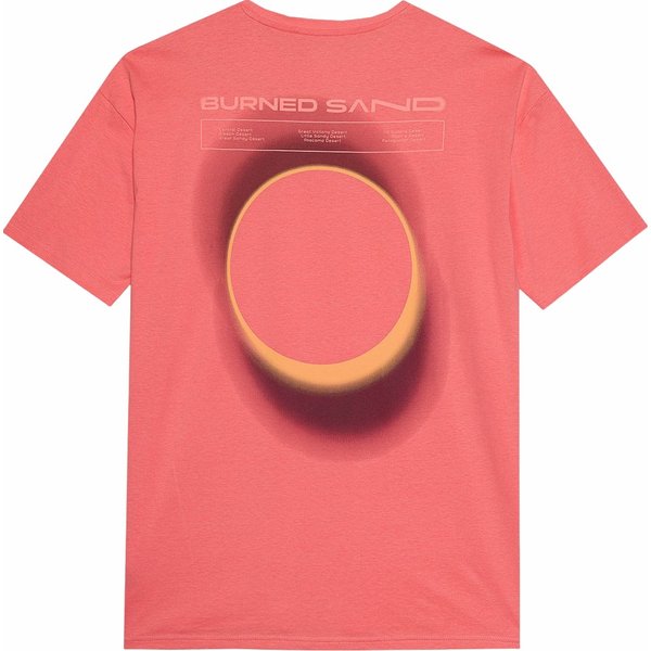 Koszulka męska 4FWSS24TTSHM1286 4F - koral