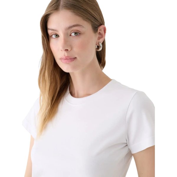 Koszulka, crop top damski OTHWAW24TTSHF2139 Outhorn - biały