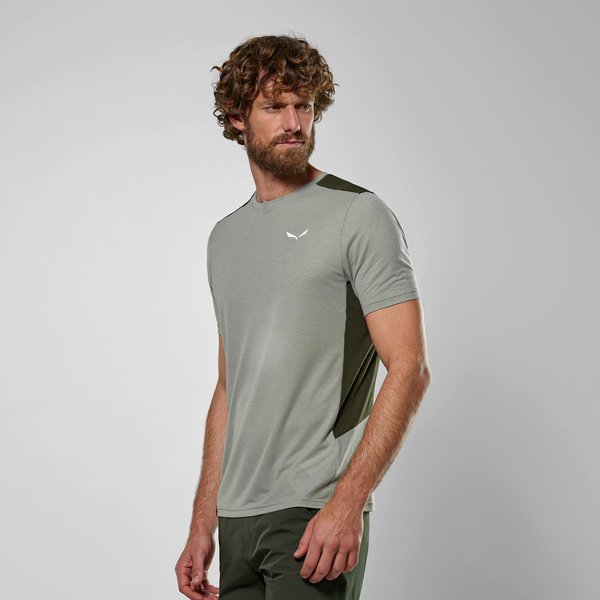 Koszulka męska Puez Hybrid Dry T-Shirt Salewa - shadow