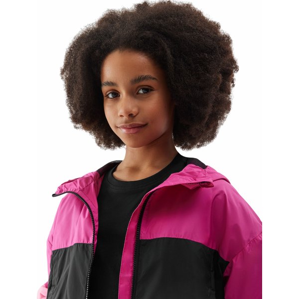 Kurtka dziewczęca 4FJWSS24TJACF128 4F - ciemny róż