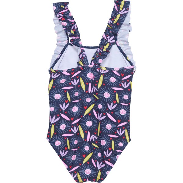 Strój kąpielowy dziewczęcy Frills Color Kids - begonia pink