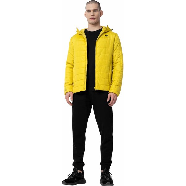 Kurtka puchowa męska H4Z22 KUMP006 4F - żółty