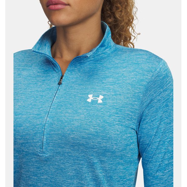 Bluza damska Tech 1/2 Zip Twist Under Armour - Ether Blue/White