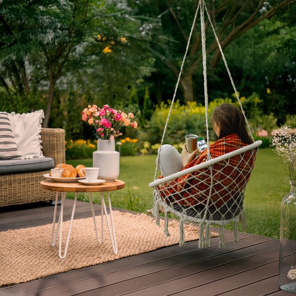 Huśtawka bocianie gniazdo boho XXL Luna Outtec - beige II