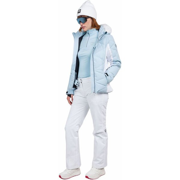 Spodnie narciarskie damskie Staci Rossignol - białe