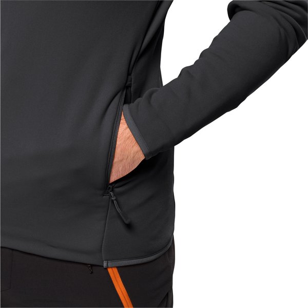 Polar męski Baiselberg Hooded Jack Wolfskin - black