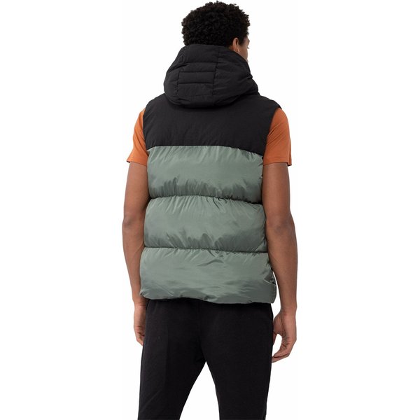 Kamizelka męska 4FAW23TVESM064 4F - oliwkowy