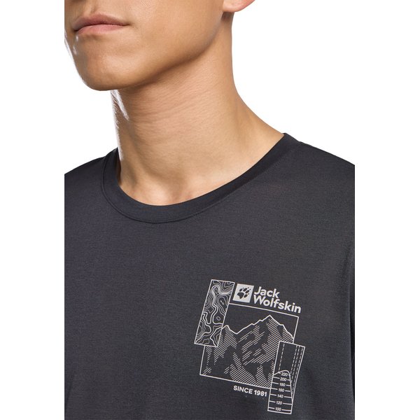 Koszulka męska Vonnan Graphic Jack Wolfskin - phantom