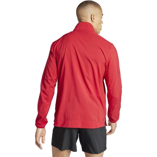 Kurtka męska Adizero Essentials Running Adidas - czerwona
