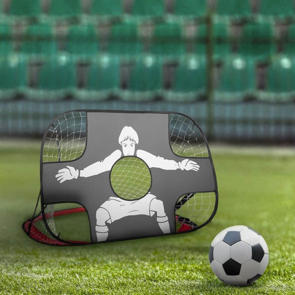 Bramka piłkarska samorozkładająca się Pop-Up 2w1 120x72x77cm Outtec