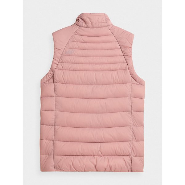 Kamizelka puchowa damska H4Z21 KUDP001 4F - różowy