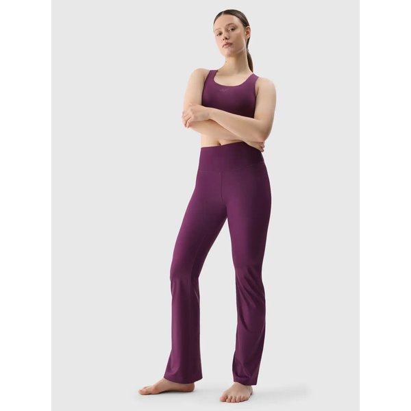 Biustonosz sportowy damski USBAF152 4F - ciemny fiolet