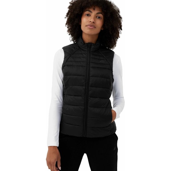 Kamizelka puchowa damska 4FSS23TDJAF091 4F - czarna