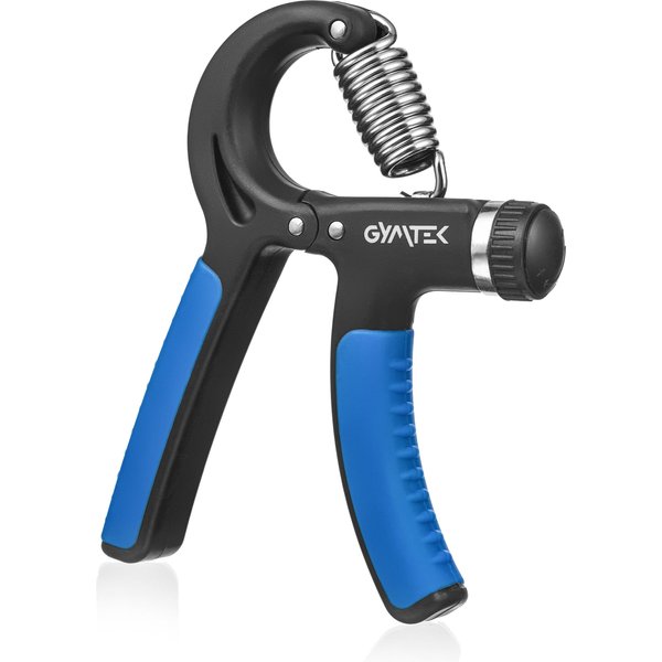 Ściskacz do rąk regulowany 10-40kg Gymtek - niebieski