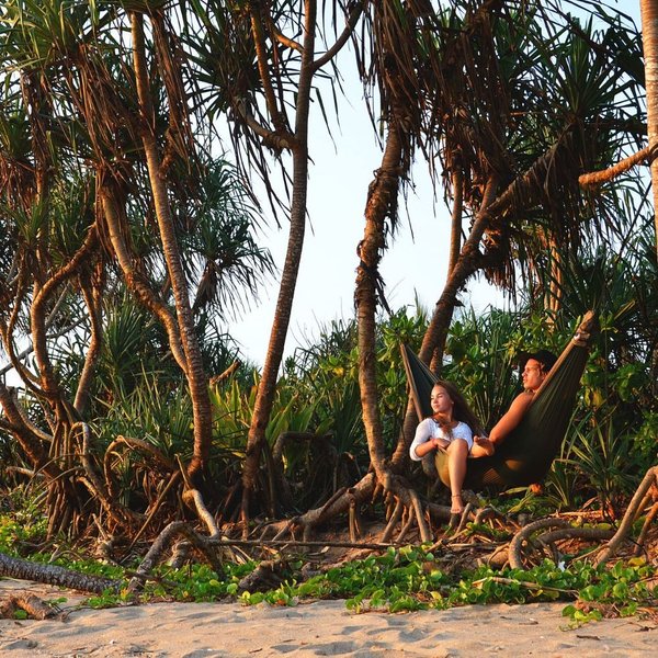 Hamak 2-osobowy Original Ticket To The Moon - chocolate/brown