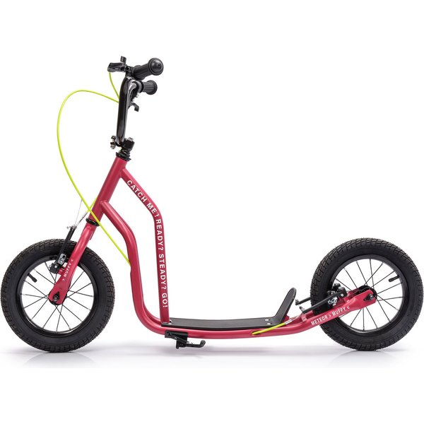 Hulajnoga na pompowanych kołach Muffy Meteor - różowa