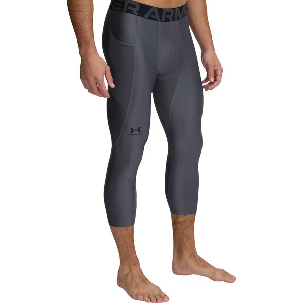 Legginsy męskie HeatGear 3/4 Under Armour - szare/srebrne