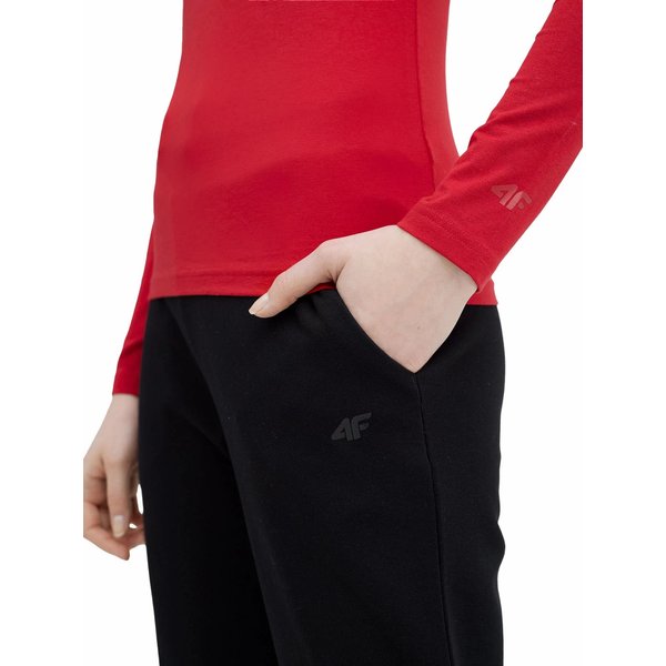 Longsleeve damski 4FSS23TLONF085 4F - czerwony
