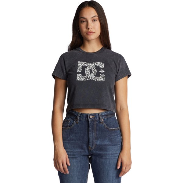 Koszulka damska Star Fill Cropped DC Shoes - black