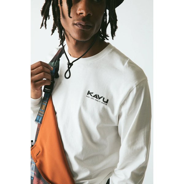 Longsleeve męski Etch Art KAVU - off white
