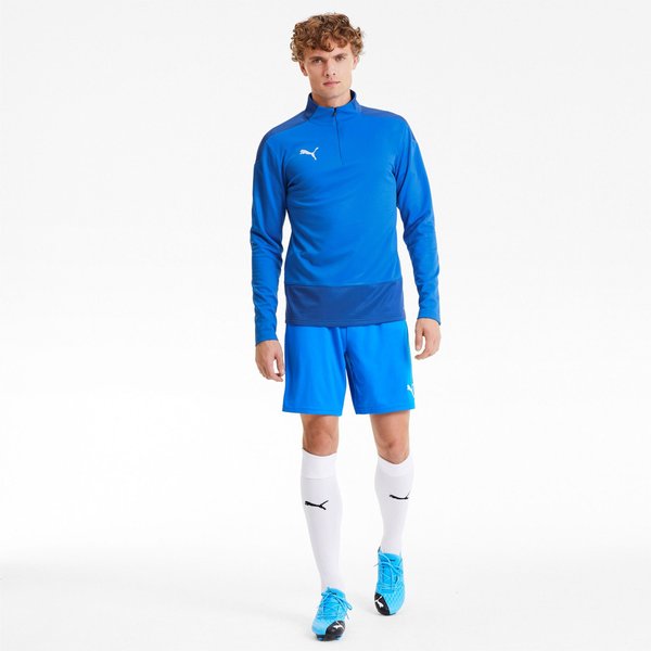 Bluza męska teamGOAL 23 Training 1/4 Zip Top Puma - niebieska