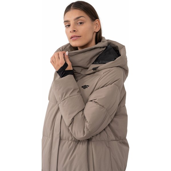 Płaszcz puchowy damski 4FAW23TDJAF237 4F