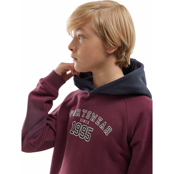 Bluza chłopięca 4FJAW23TSWSM651 4F - burgund