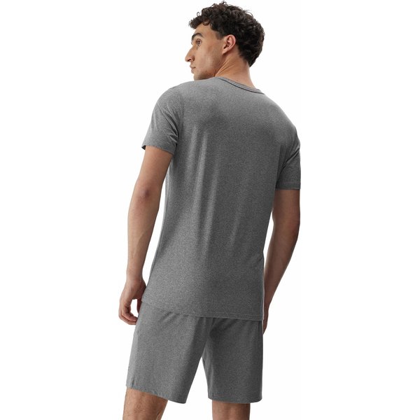 Koszulka męska 4FAW23TFTSM449 4F - chłodny jasny szary melanż