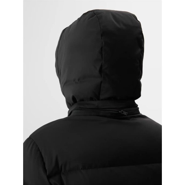 Kurtka puchowa damska TDJAF481 4F - głęboka czerń