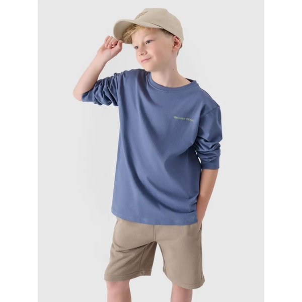 Longsleeve chłopięcy TLONM421 4F - niebieski