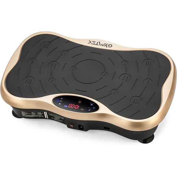 Platforma wibracyjna do ćwiczeń XP500 z pilotem Gymtek - złota