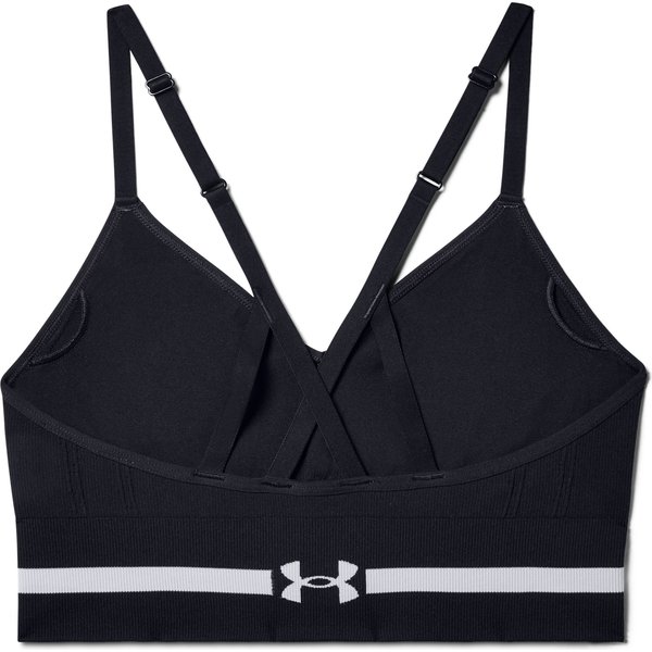 Biustonosz sportowy damski Seamless Low Long Under Armour - czarny