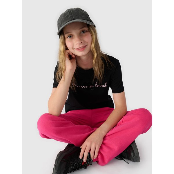 Koszulka dziewczęca TTSHF1545 4F - głęboka czerń