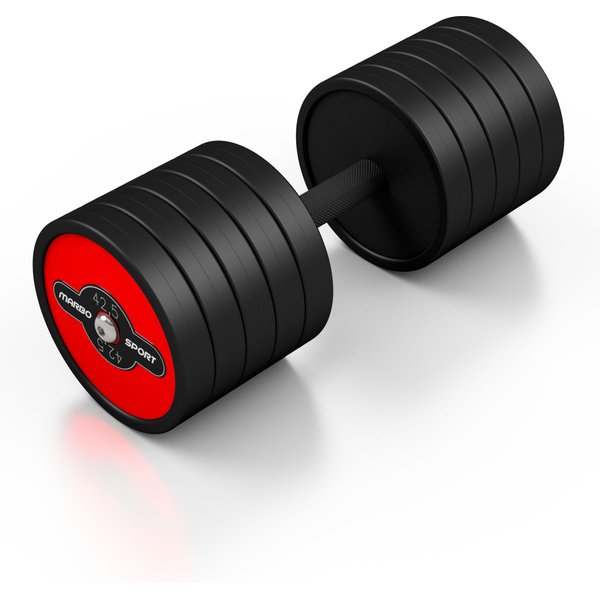 Hantla stalowa gumowana 42,5kg Marbo Sport