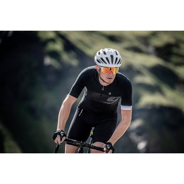 Koszulka rowerowa męska Ansino Silvini - czarny