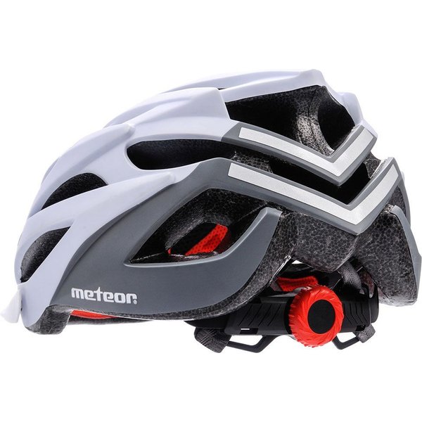 Kask rowerowy Marven Meteor - biały/szary