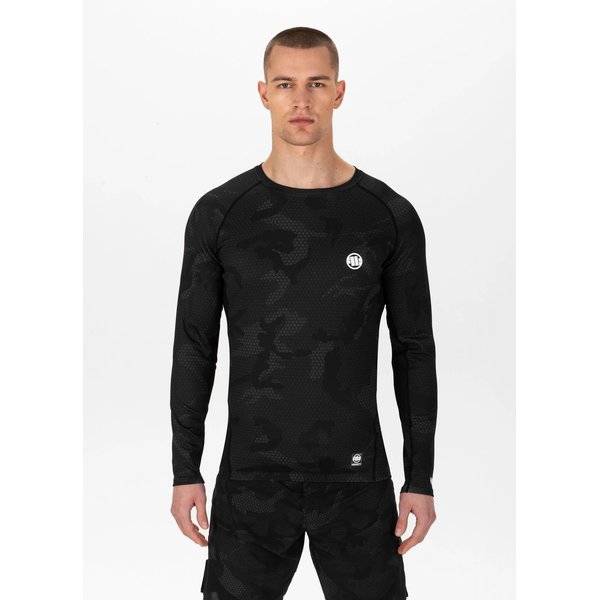 Longsleeve męski Mens Rash Longsleeve Net Camo 2 Pitbull West Coast - czarny