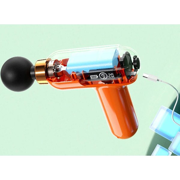Pistolet do masażu z wymiennymi końcówkami mini